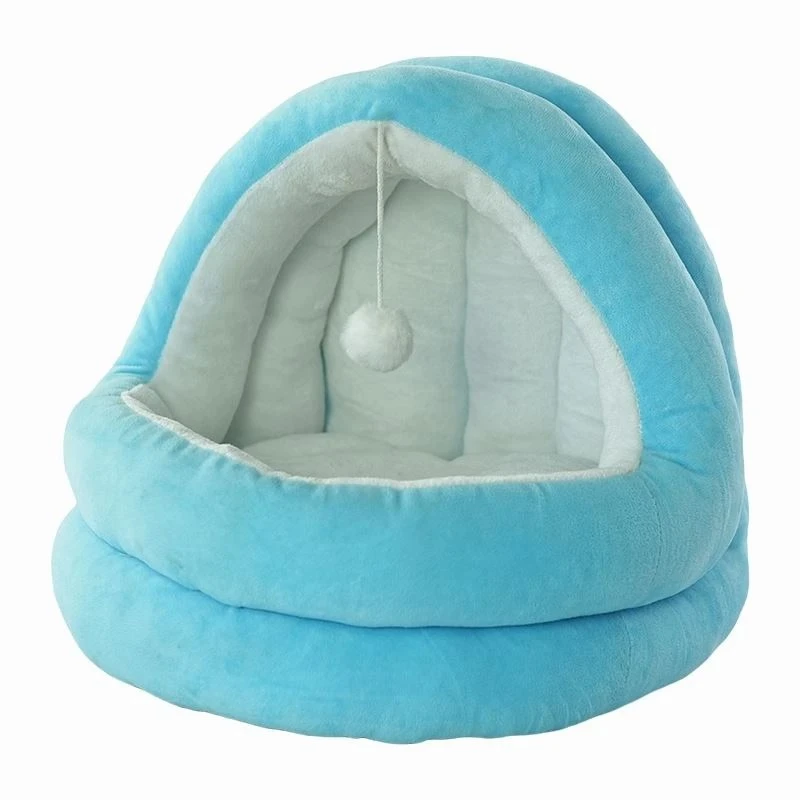 Plush Round Cat Bed