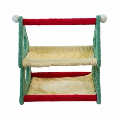 Removable Plush Cat Bed