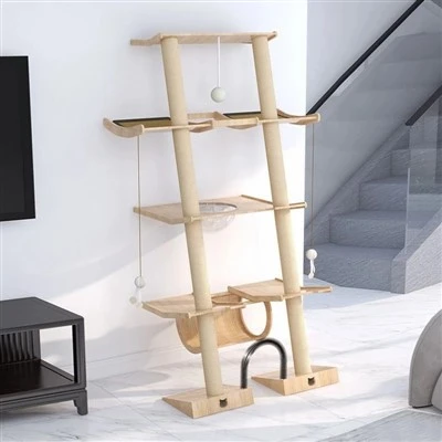 Three-Level Cat Tree House